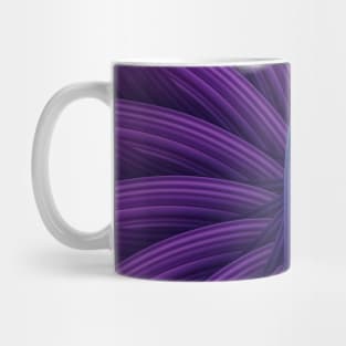 3D purple abstract geometric design Mug